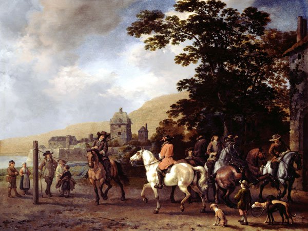 A Riding School in the Open Air