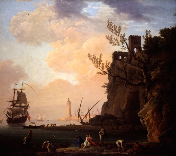 An Italianate Harbour Scene