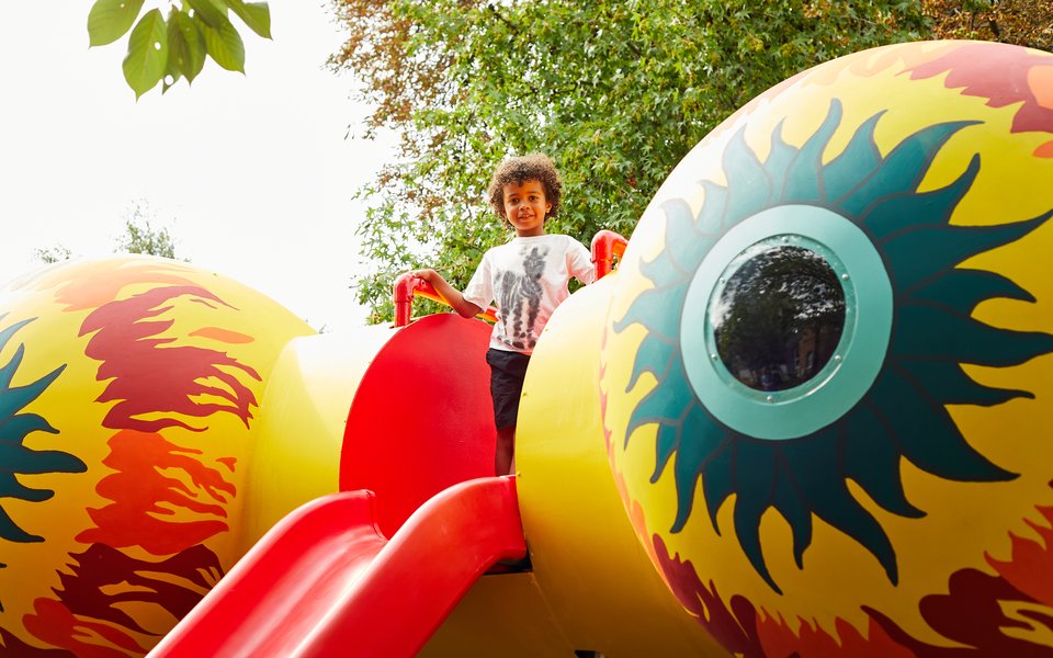 ArtPlay Pavilion and Sculpture Garden, Dulwich Picture Gallery, 2025. Photography by Linda Shakesby.