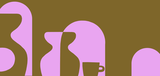 Banner for ceramic market in dark yellow and pinks.