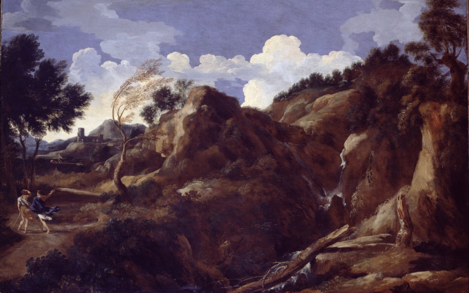 Mountainous Landscape with Approaching Storm