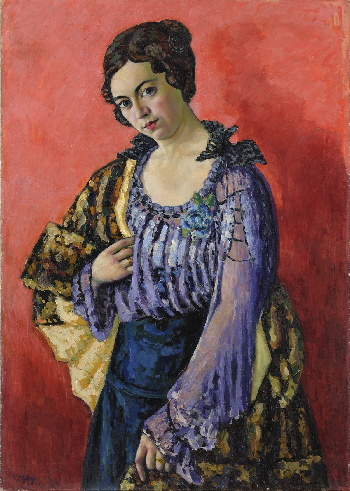 Konrad Mägi Portrait of a Lady (Klaara Holst),1916 Oil on Canvas, 109.8 x 76.7cm Art Museum of Estonia