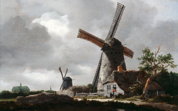 Landscape with Windmills near Haarlem