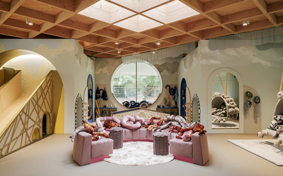 Interior of the ArtPlay Pavilion