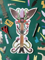 A collage flower