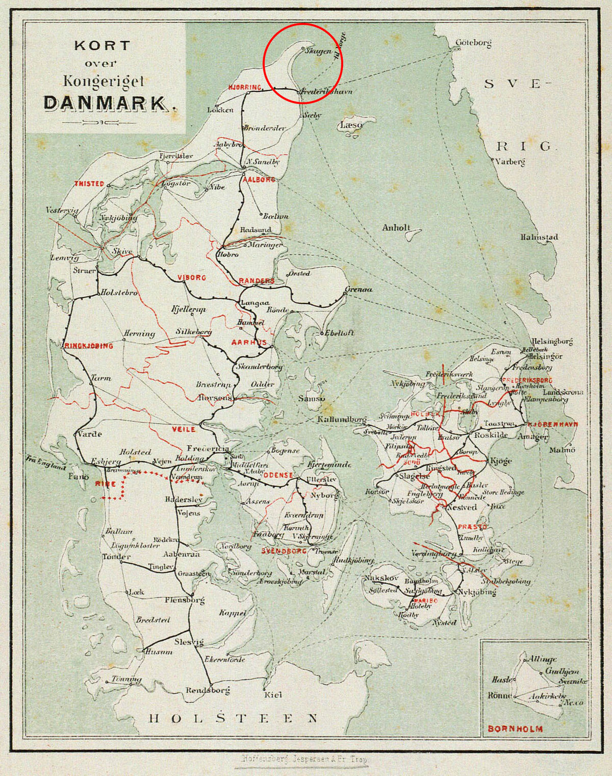 Denmark map
