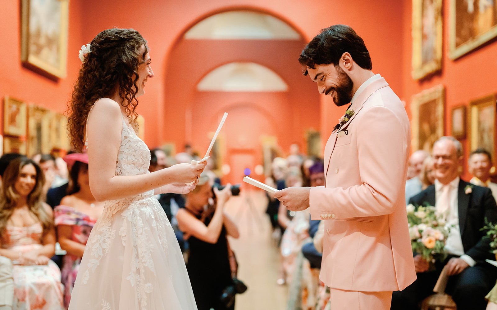 A couple inside our Soane Gallery